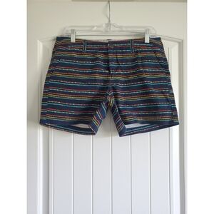 Navy blue Pattern Shorts Size 8